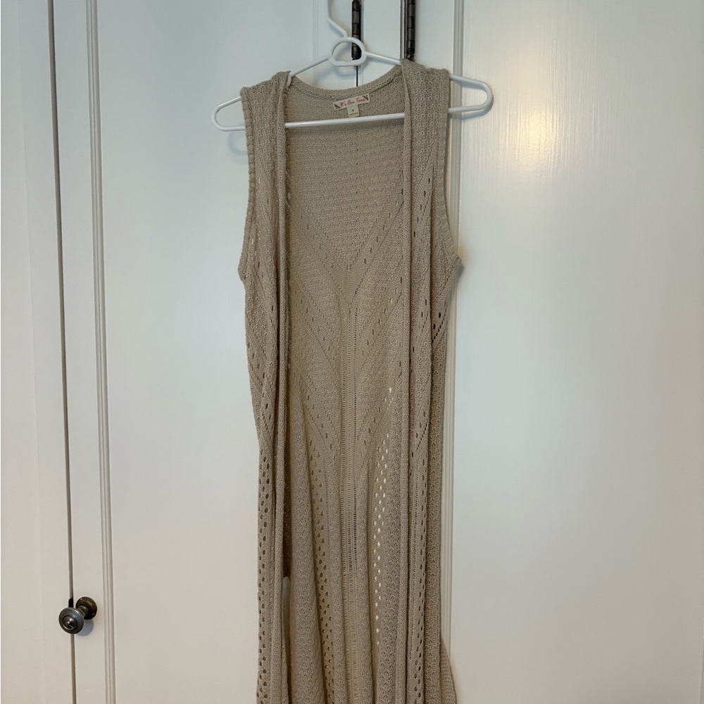 Free people boho knit vest